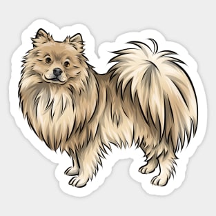 German Spitz Klein Sticker